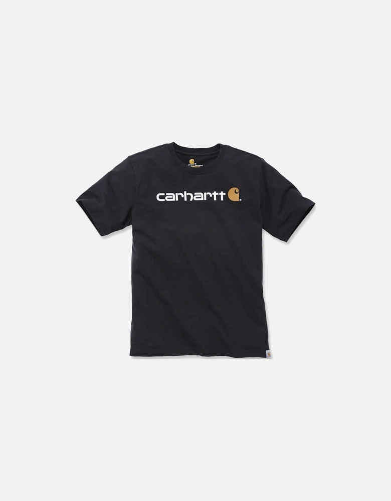 Carhartt Mens Core Logo Graphic Cotton Short Sleeve T-Shirt