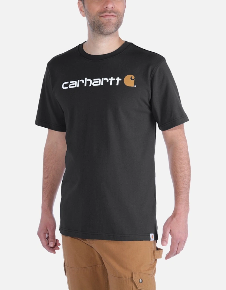 Carhartt Mens Core Logo Graphic Cotton Short Sleeve T-Shirt