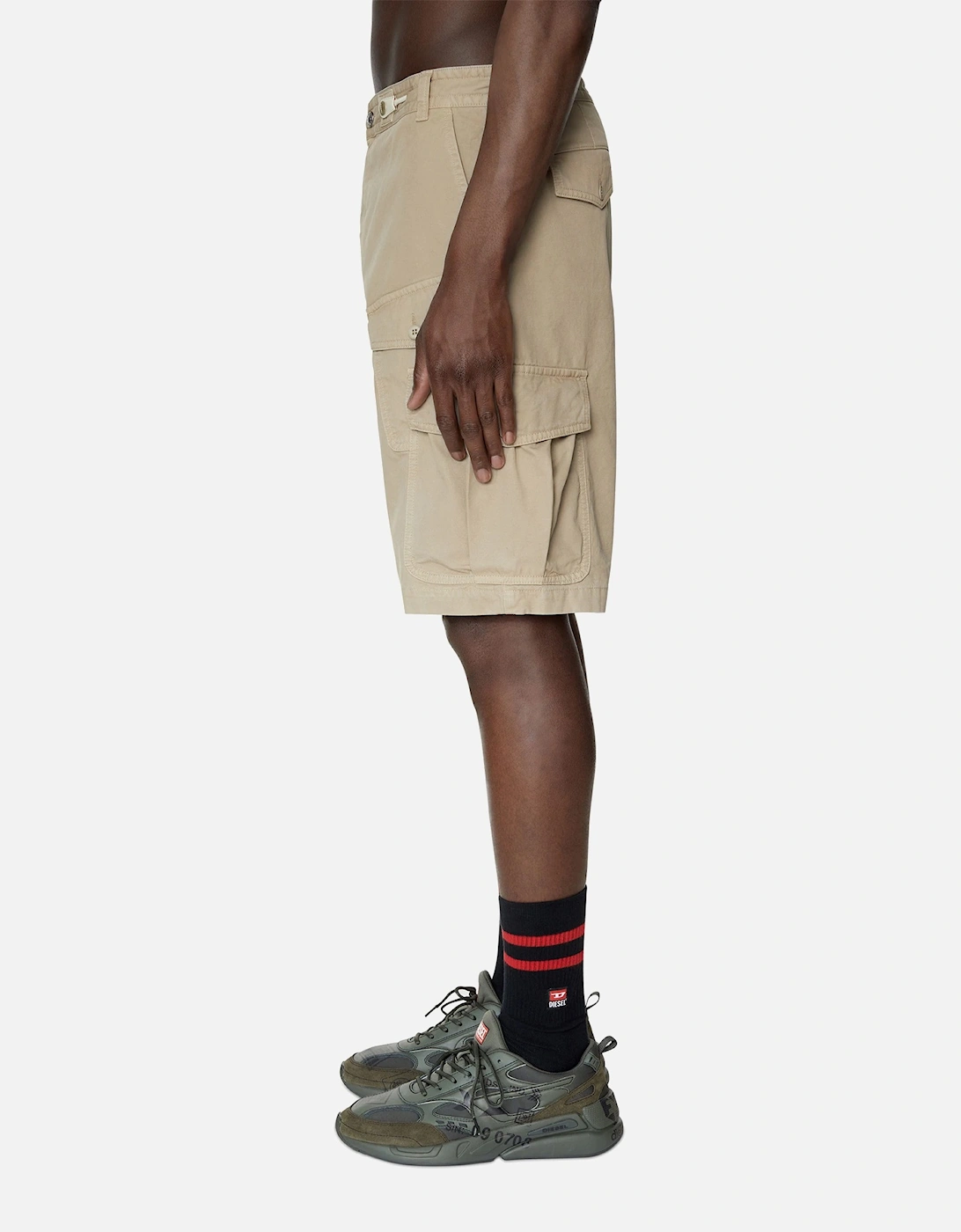 Mens Cargo Shorts P-JOFFE-SHO Multi Pocket