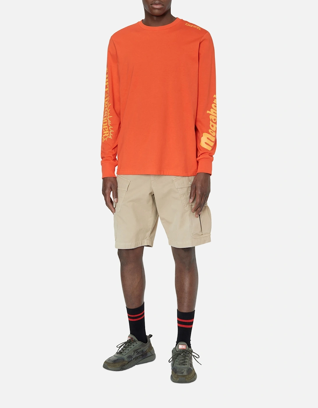 Mens Cargo Shorts P-JOFFE-SHO Multi Pocket