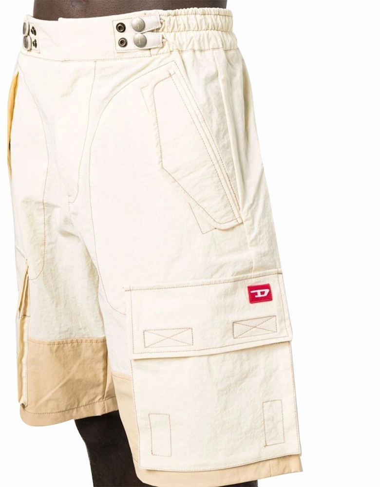 P-Glary-Short Mens Cargo Shorts Panelled Multi Pocket Summer Casual Pants