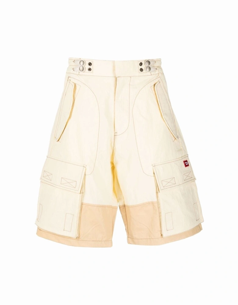 P-Glary-Short Mens Cargo Shorts Panelled Multi Pocket Summer Casual Pants