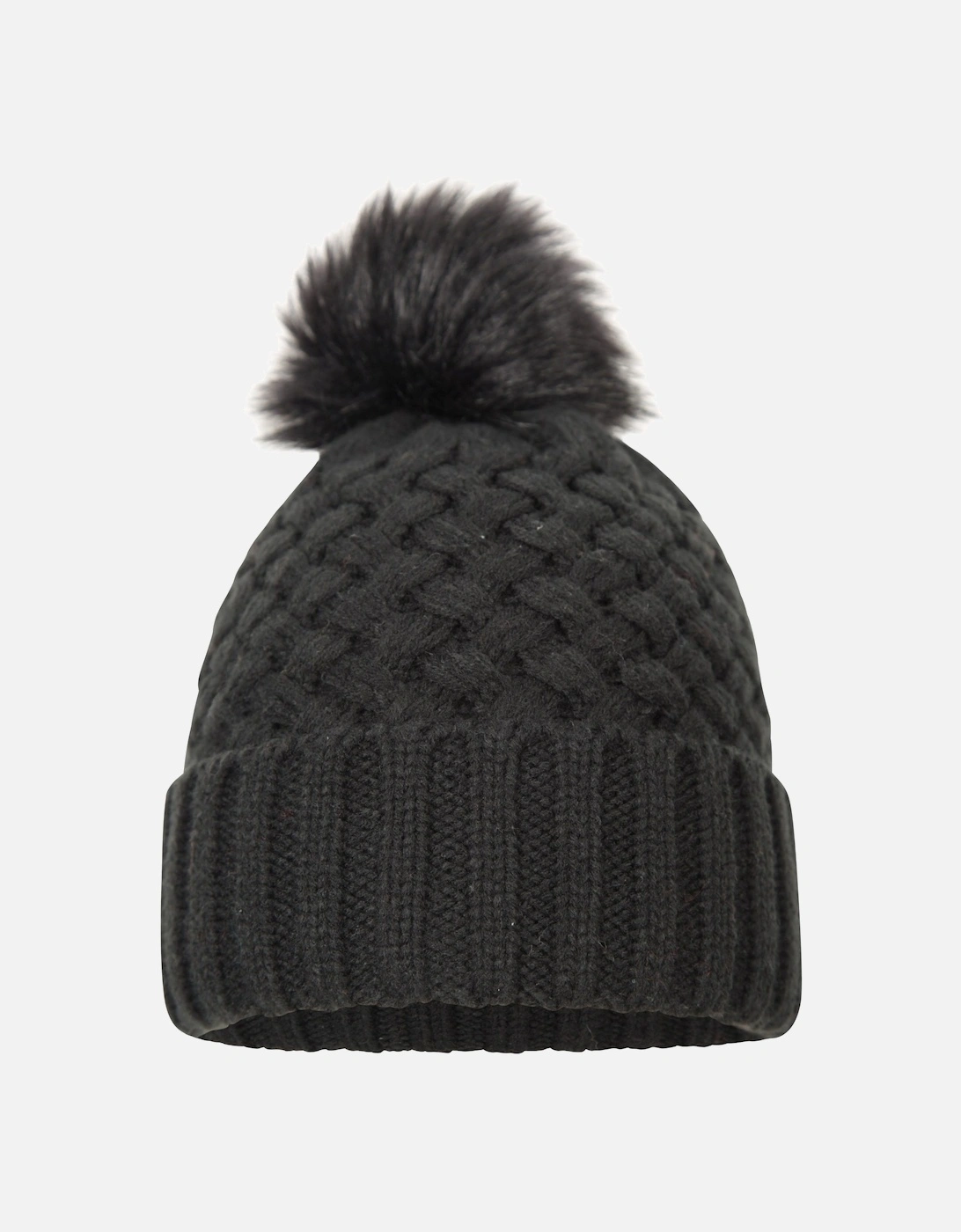 Womens/Ladies Lisbon Pom Pom Borg Lined Beanie, 6 of 5