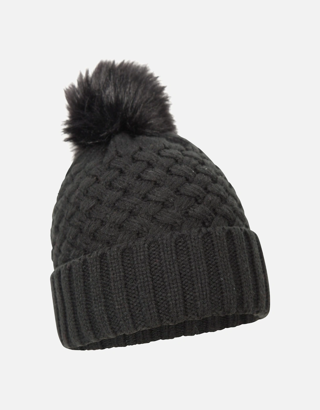 Womens/Ladies Lisbon Pom Pom Borg Lined Beanie