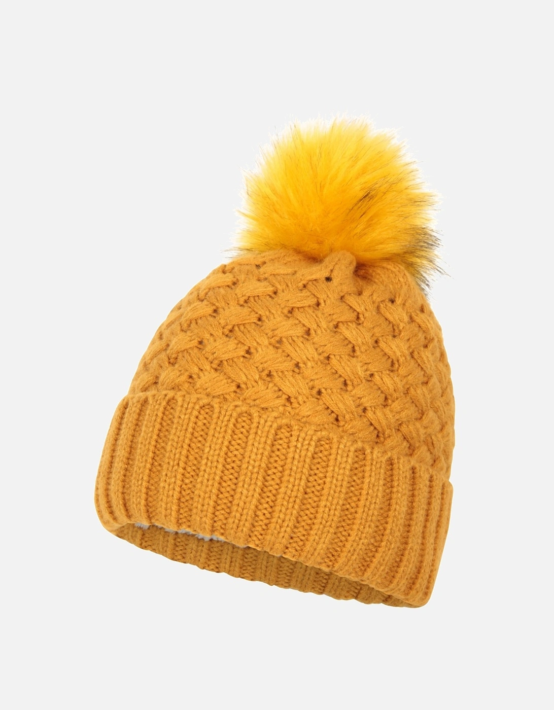 Mountain Warehouse Womens/Ladies Lisbon Pom Pom Borg Lined Beanie