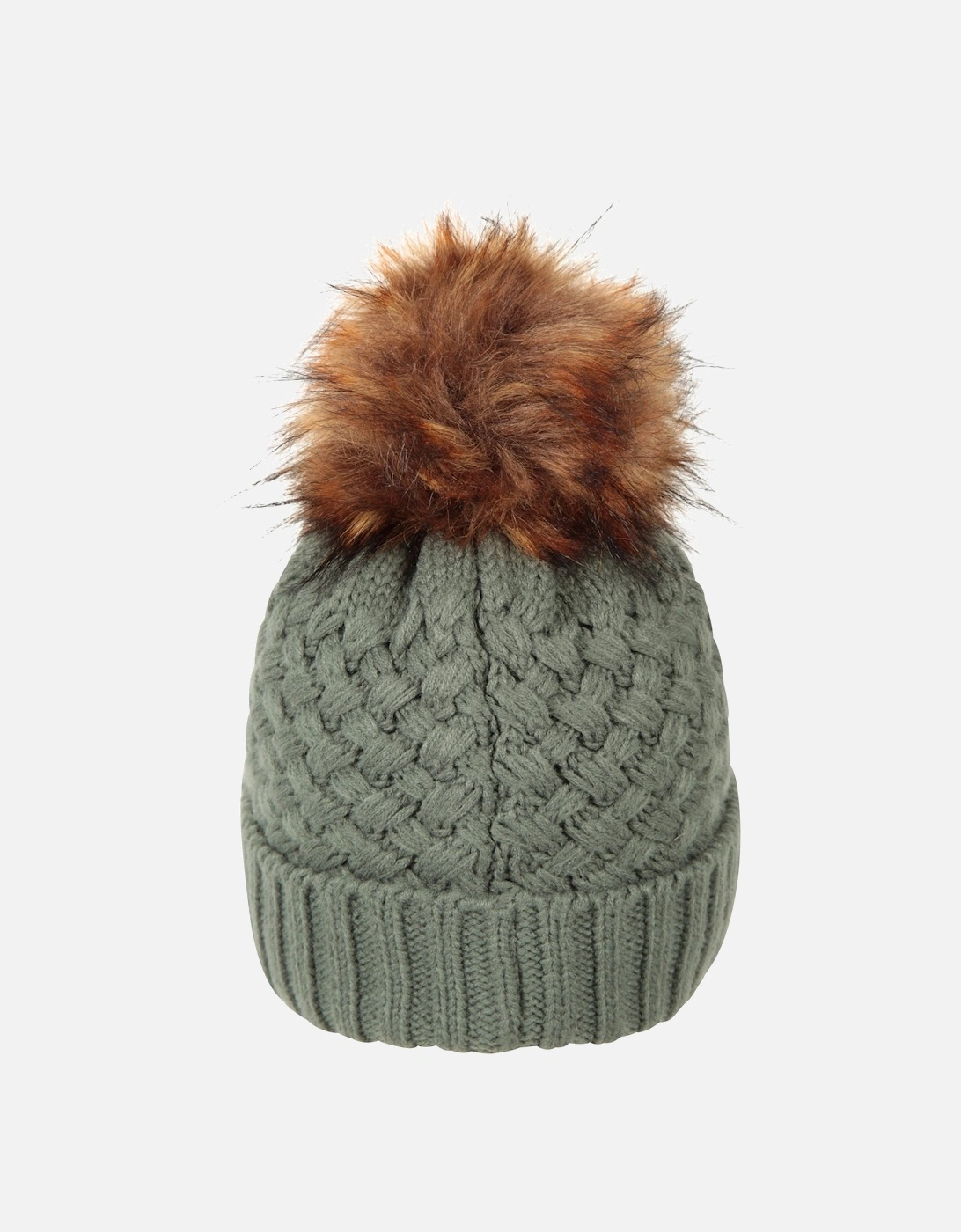 Womens/Ladies Lisbon Pom Pom Borg Lined Beanie