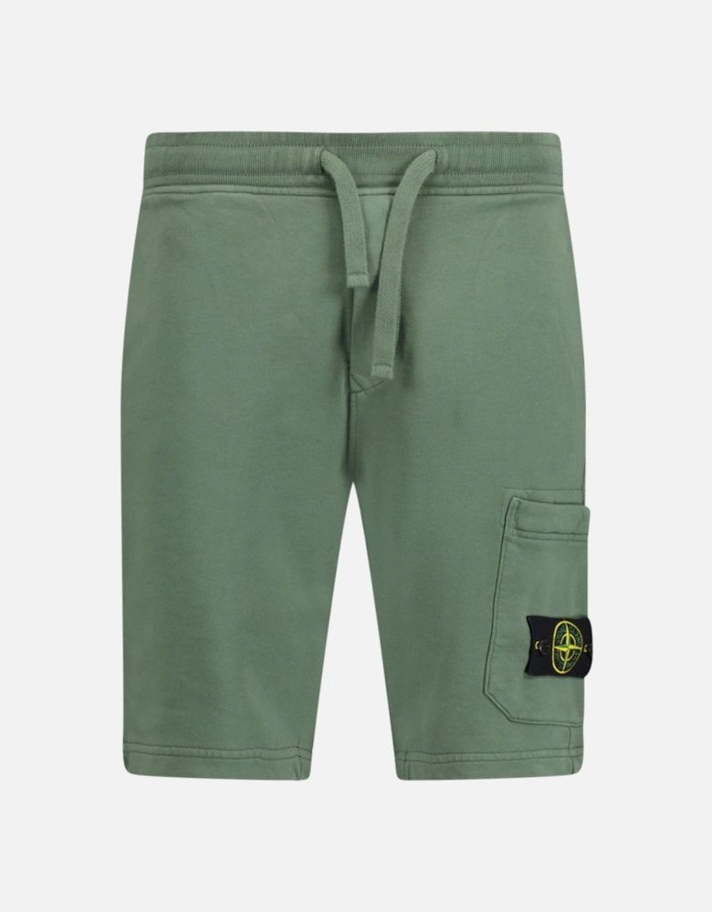 Badge Sweat Shorts Green