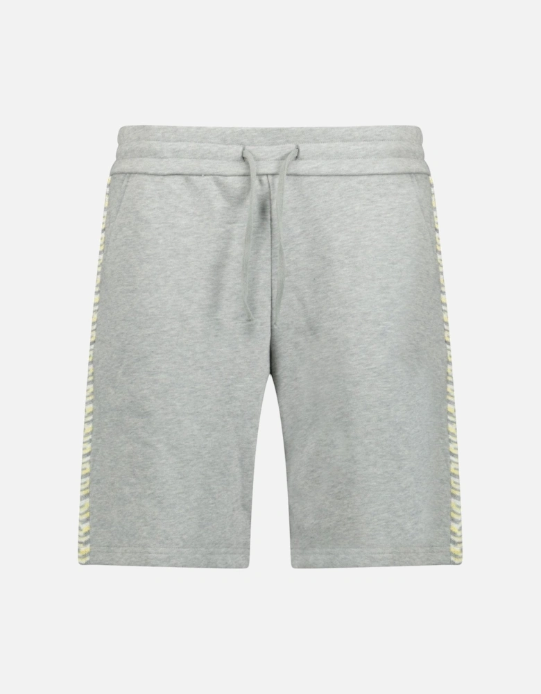 Side Zigzag Pattern Shorts Grey