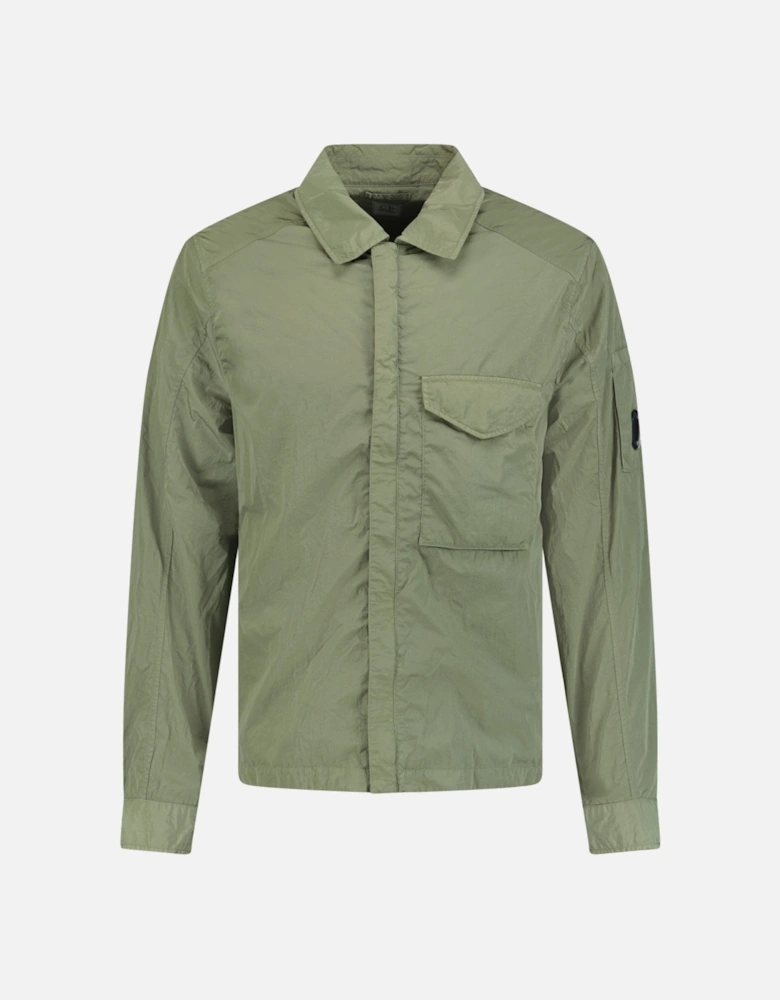 Lens Chrome Zip-Up Jacket Military Green