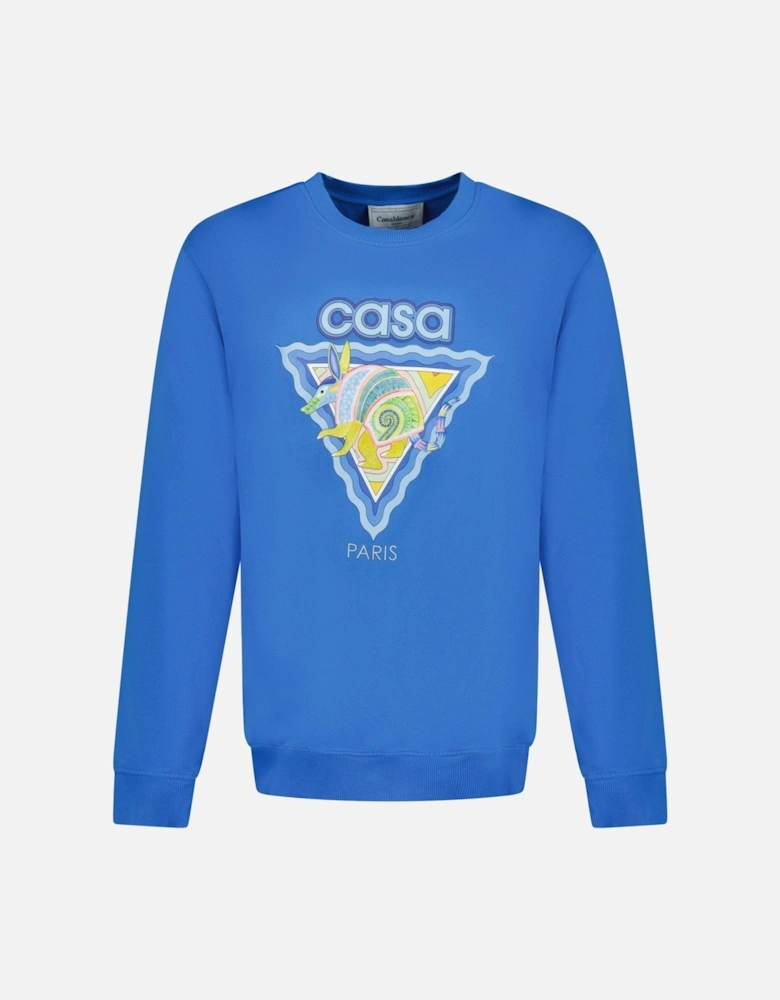 'Alebrije Armadillo' Sweatshirt Blue