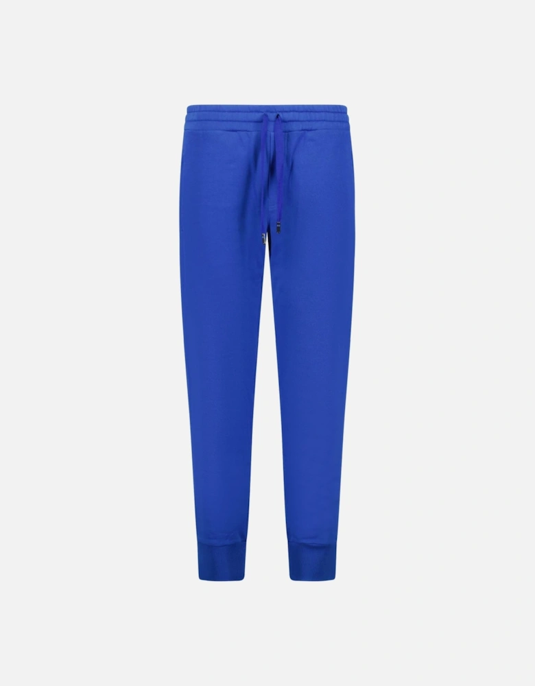 Logo Plaque Sweatpants Blue