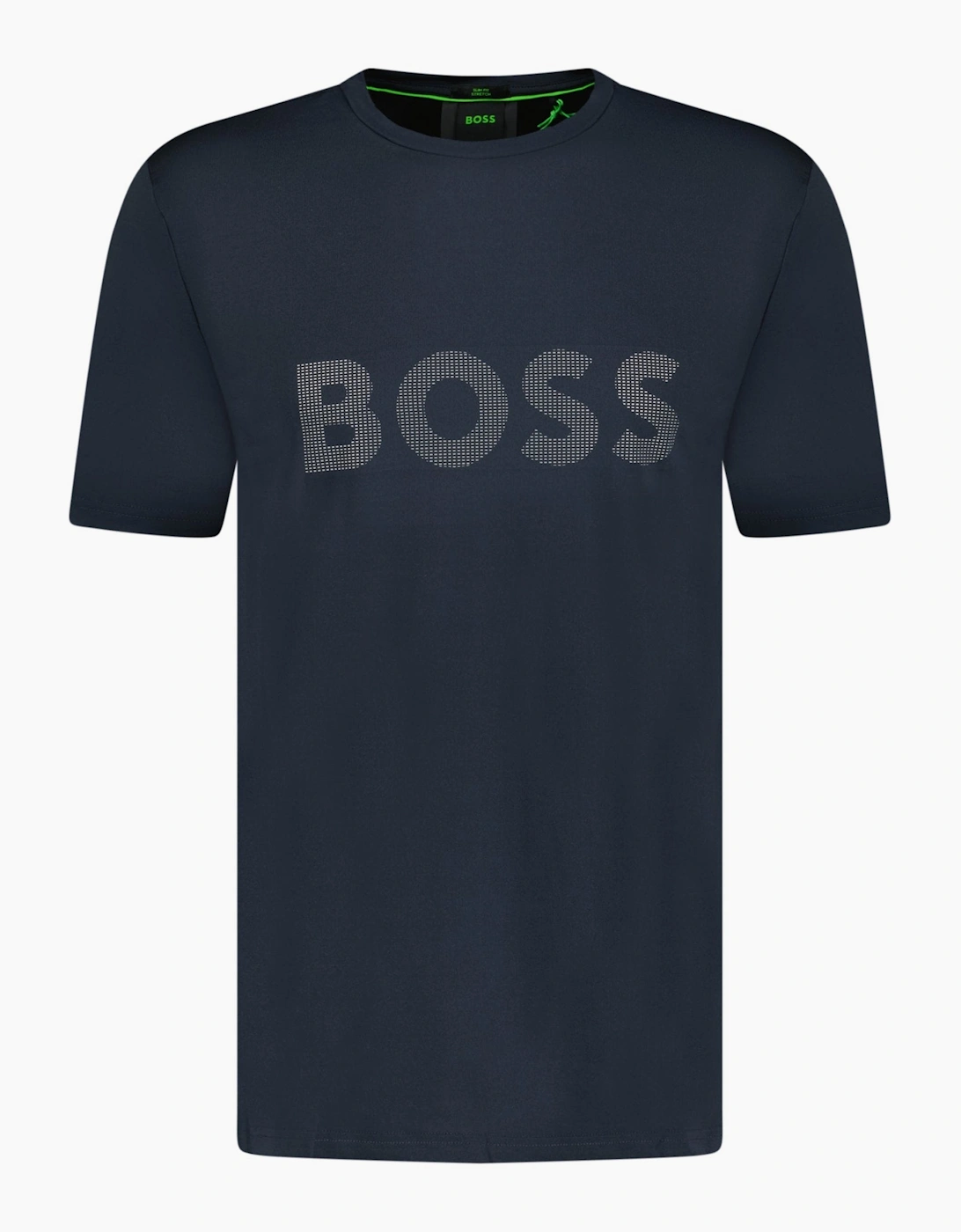 Hugo Boss Men's Navy Active Logo-Print T-Shirt - Size: 44