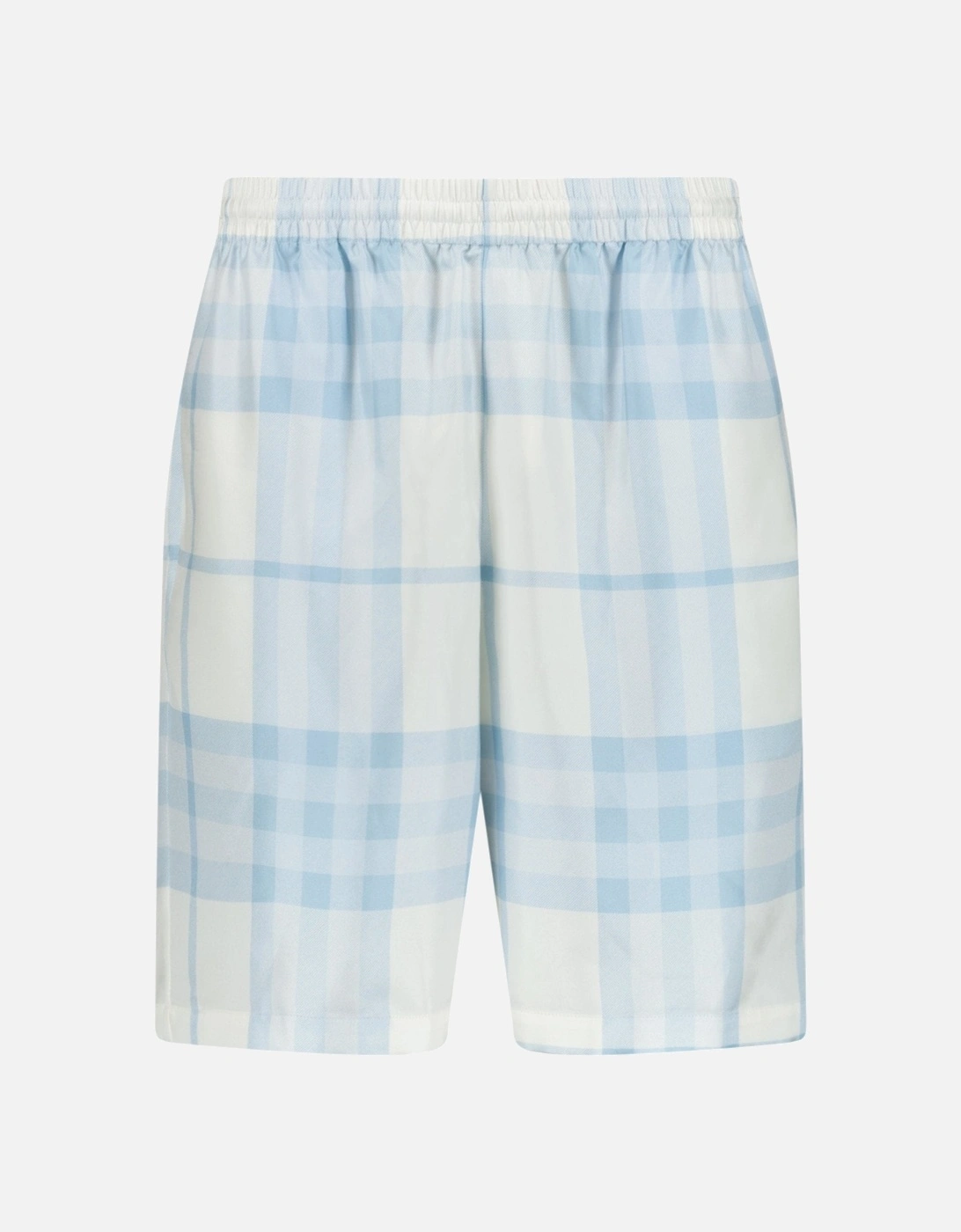 'Bradeston' Silk Check Shorts Blue & White, 3 of 2