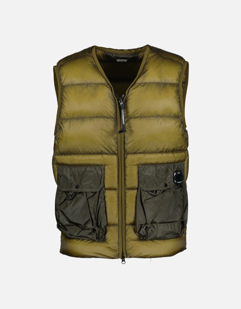 D.D. Shell Padded Down Gilet Brown