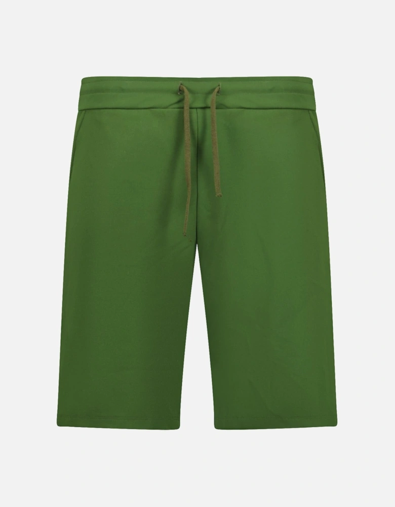 Side Zigzag Pattern Shorts Green