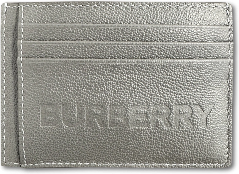 'Chase' Leather Card Holder With Money Clip Grey