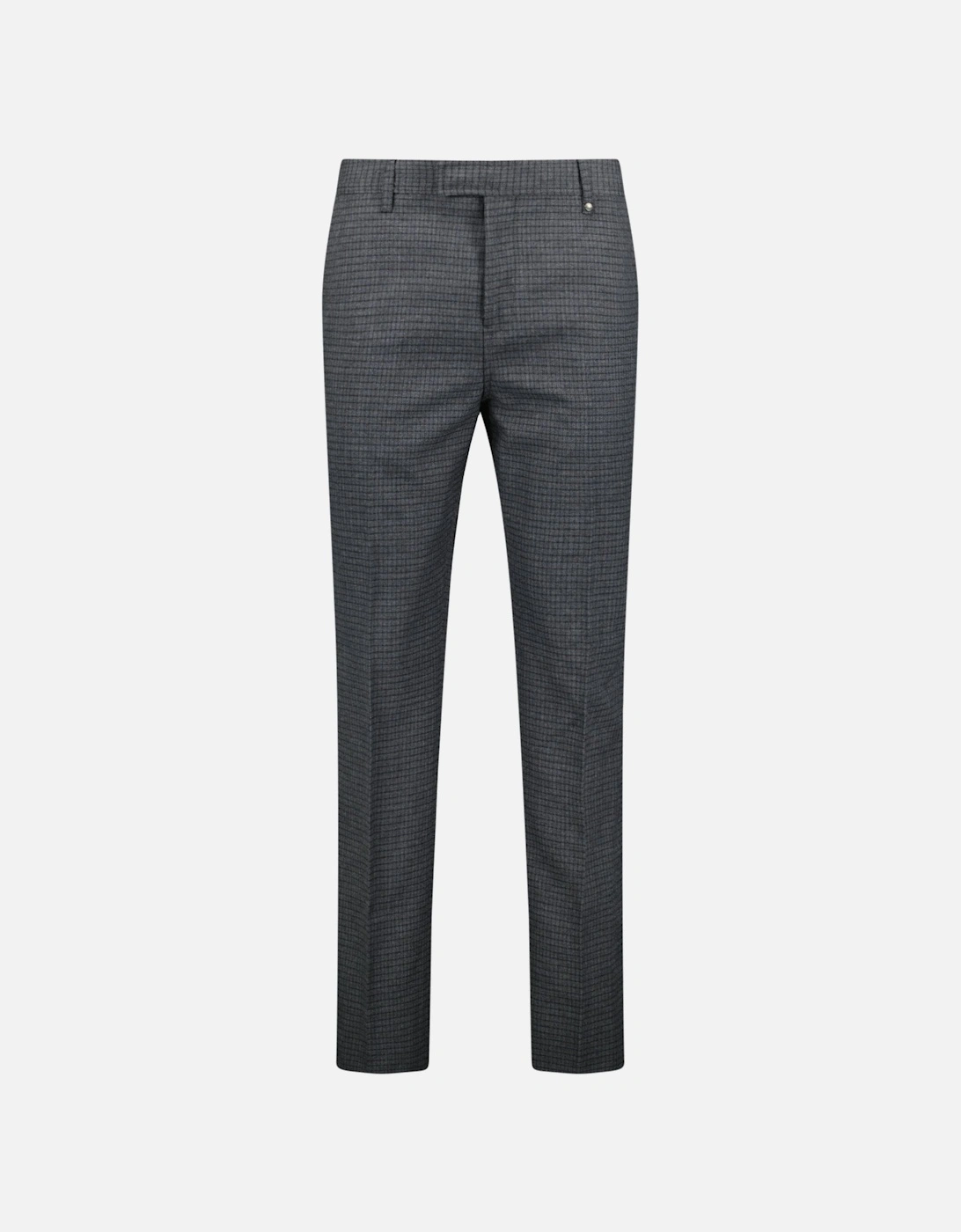 'Shilton' Wool Pattern Trousers Charcoal, 5 of 4