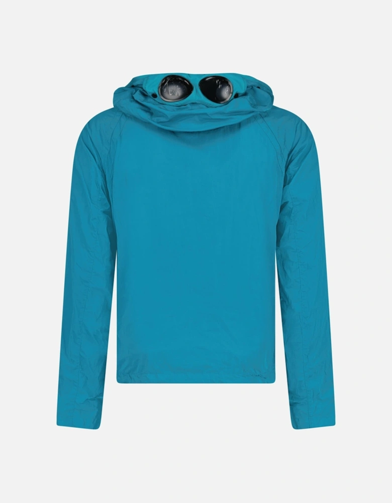 Goggle Hood Chrome Jacket Turquoise