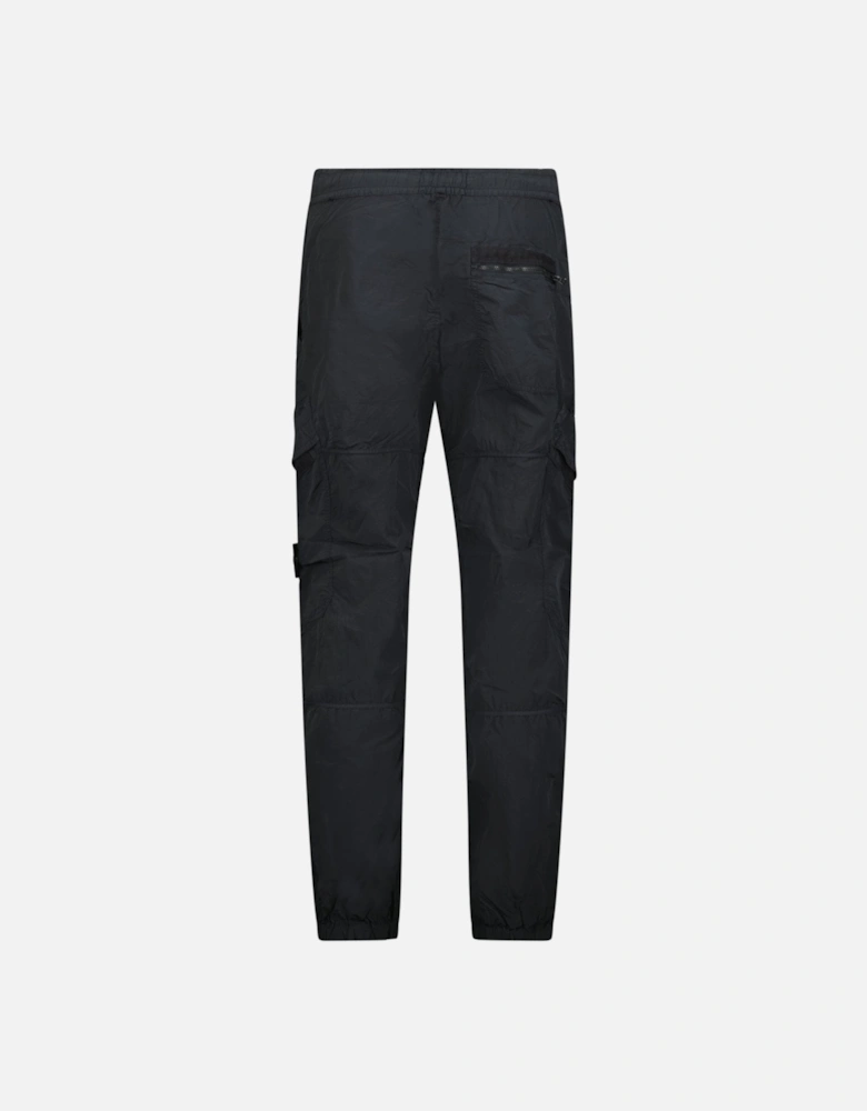 Steel Grey Nylon Metal Garment Dyed Cargo Trousers