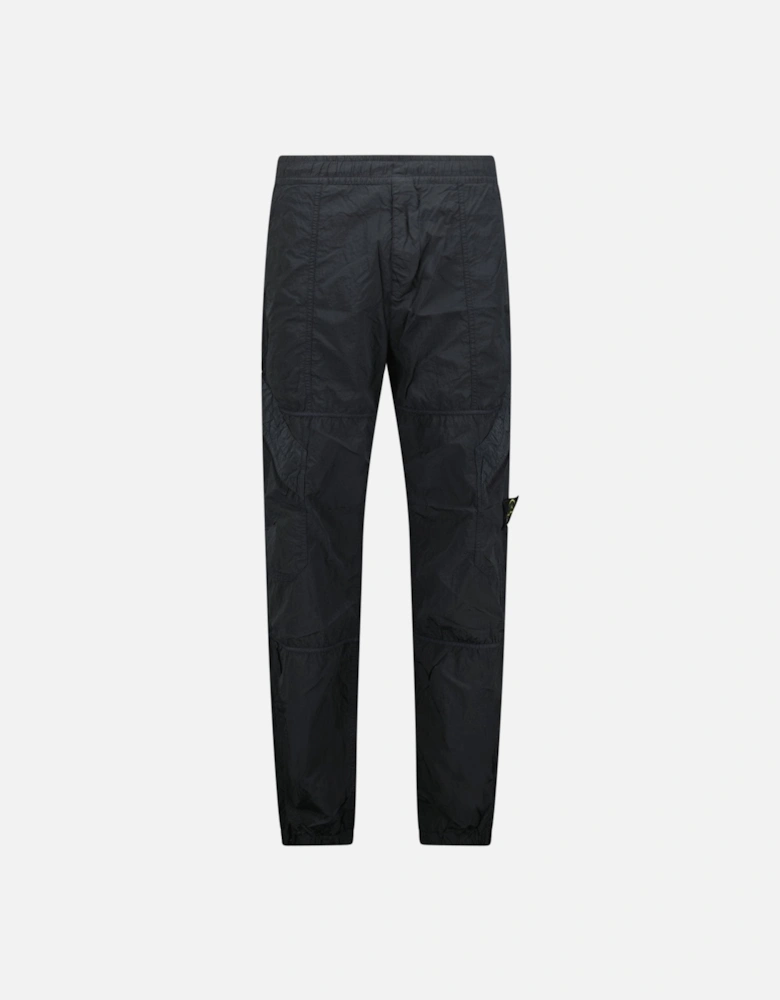 Steel Grey Nylon Metal Garment Dyed Cargo Trousers