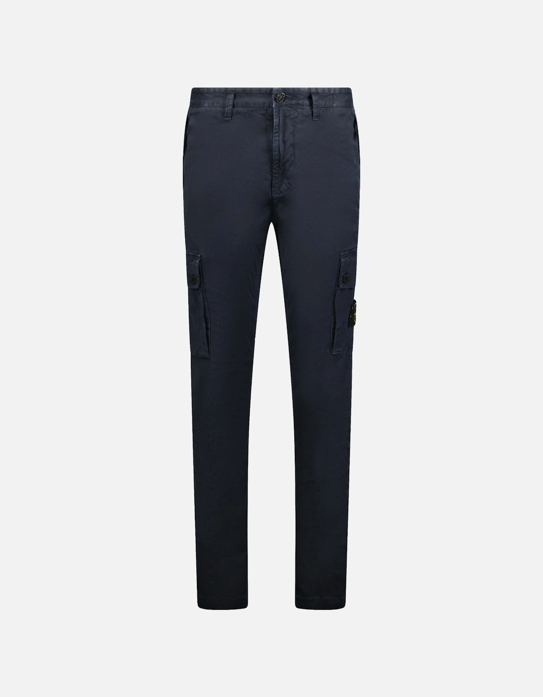 Badge Cotton Cargo Trousers Navy, 4 of 3