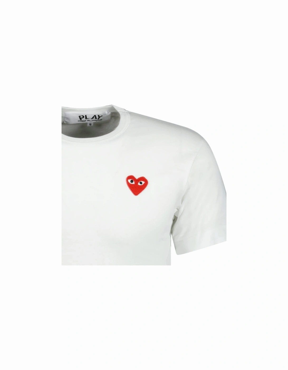 Polka Dot Heart T-Shirt White