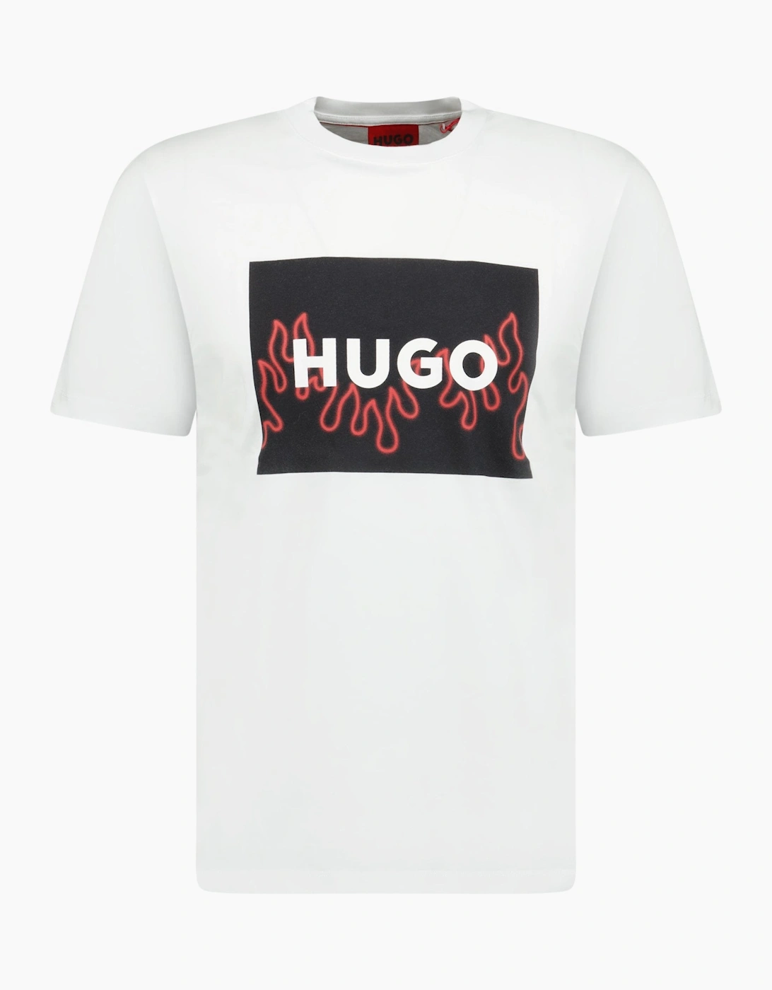 Hugo Boss Men's White Flame Logo T-Shirt  36 S