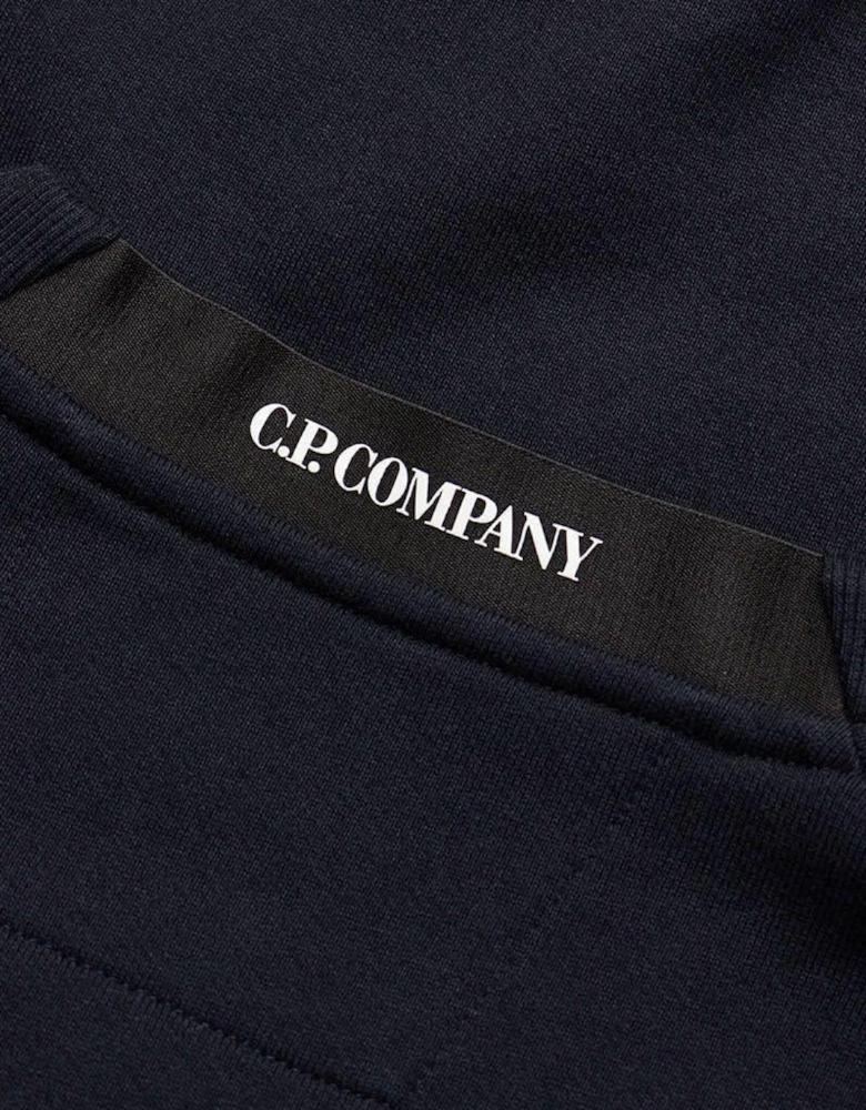 Arm Lens Diagonal Sweatshirt Navy