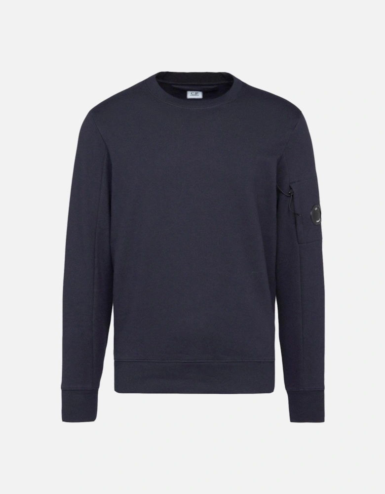 Arm Lens Diagonal Sweatshirt Navy