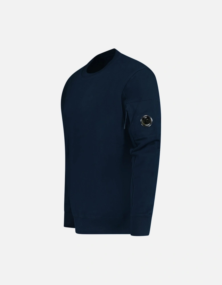 Arm Lens Diagonal Sweatshirt Navy