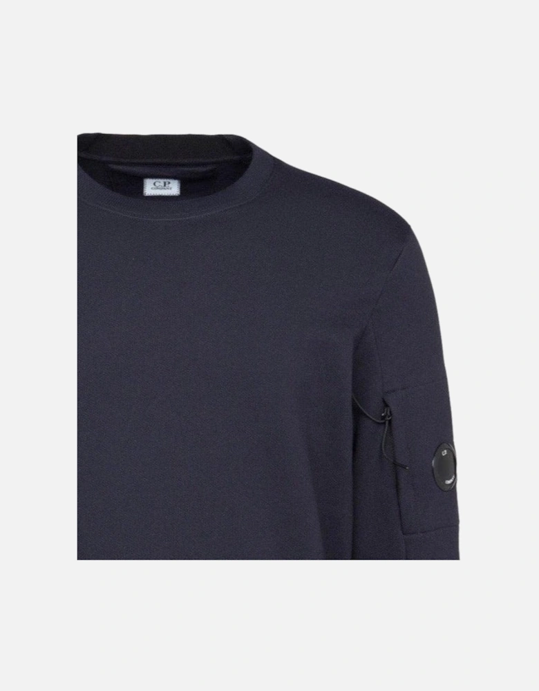 Arm Lens Diagonal Sweatshirt Navy