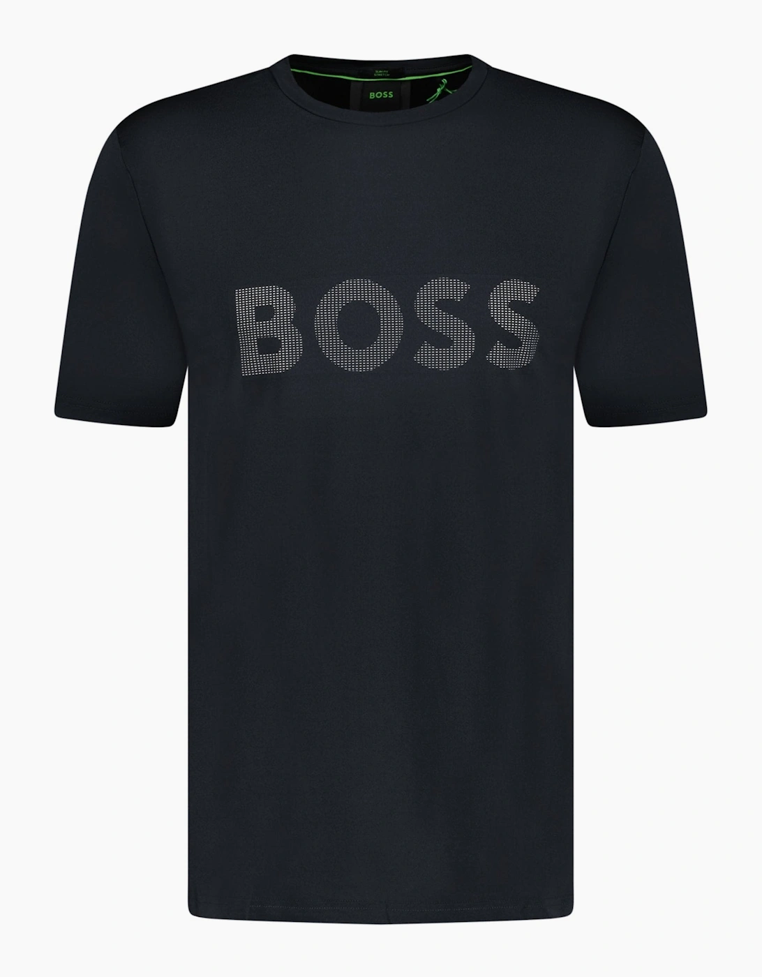 Hugo Boss Men's Black Active Logo-Print T-Shirt - Size: 42