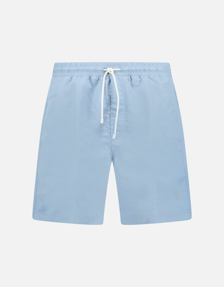 Logo Swim Shorts Light Blue