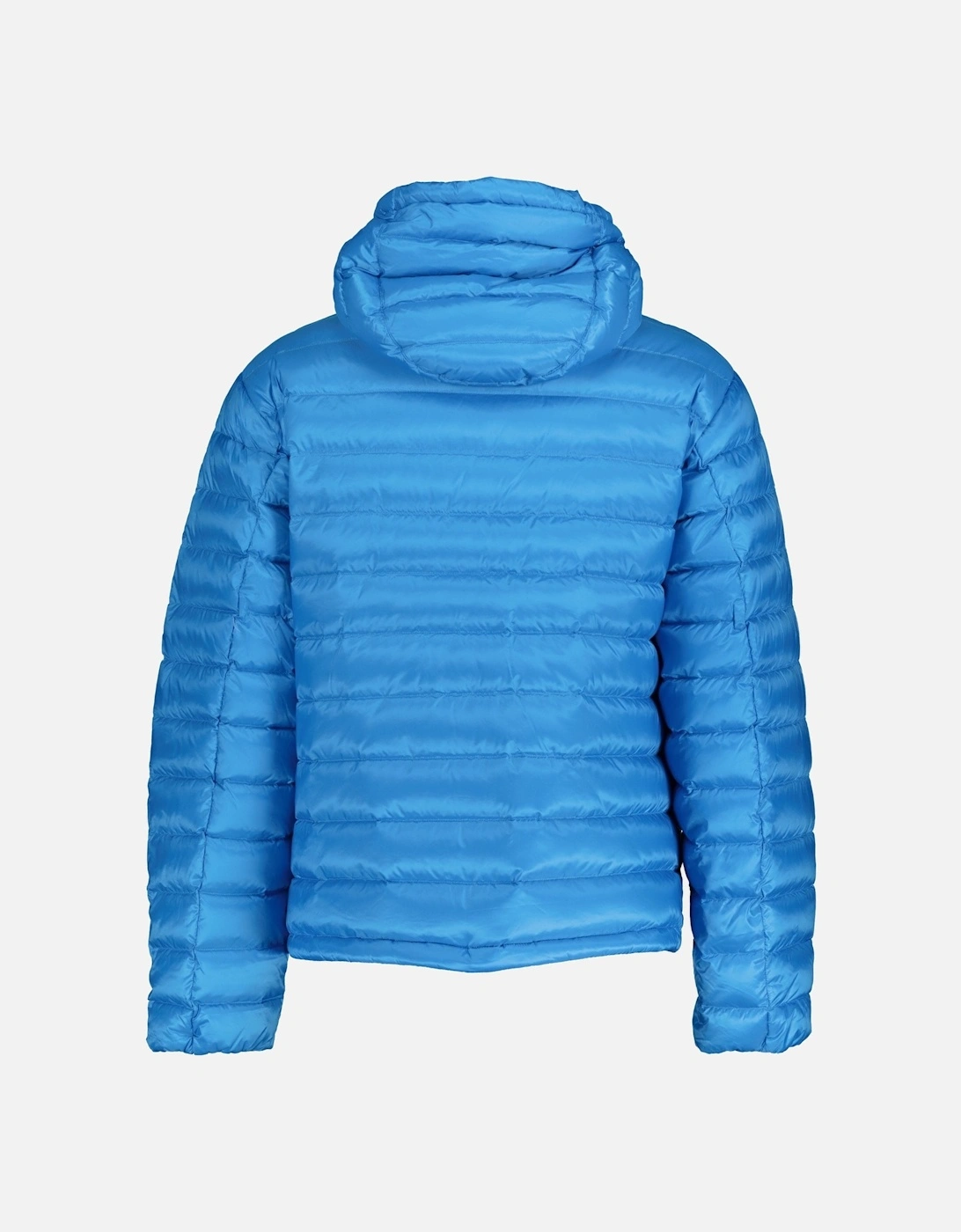 'Mathers' Hooded Down Jacket Cyan Blue