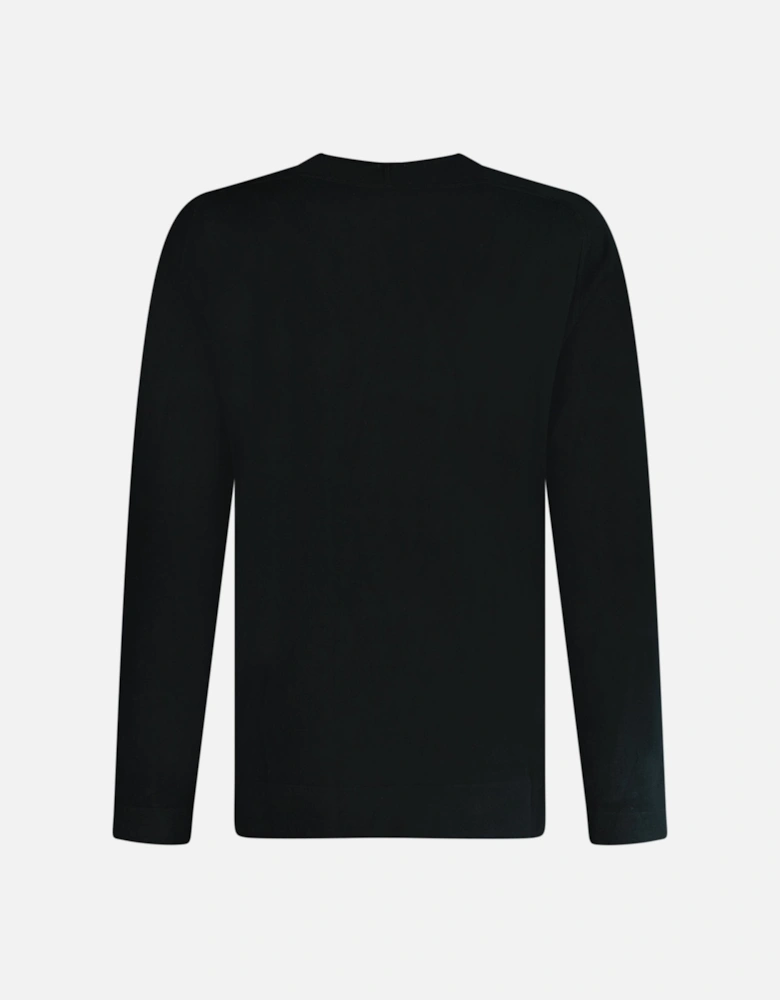 Sea Island Knitted Lens Sweatshirt Black