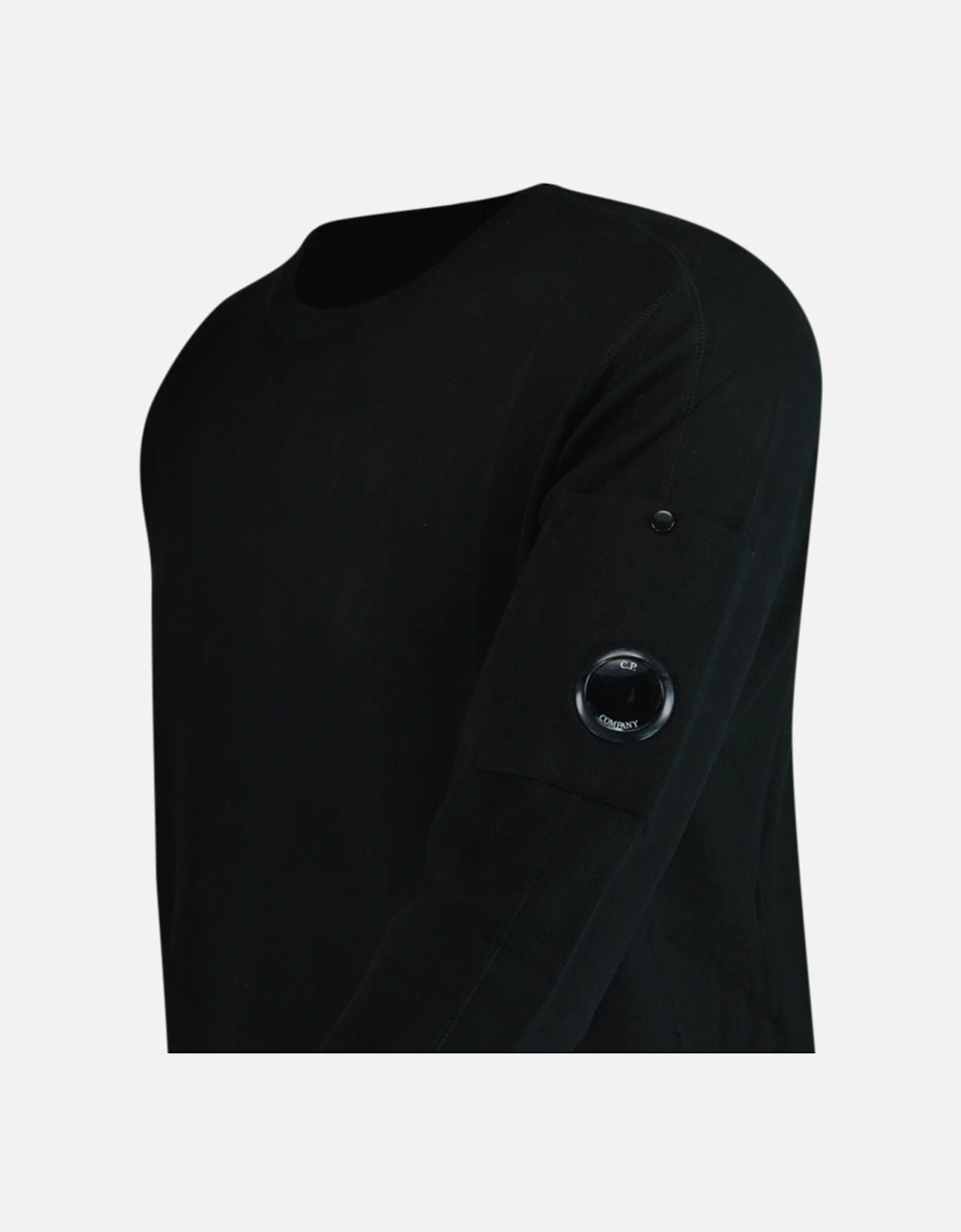 Sea Island Knitted Lens Sweatshirt Black