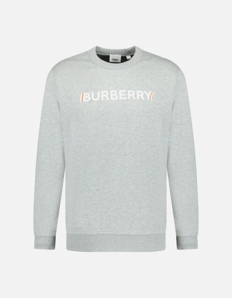 'Fawson' Logo Print Sweatshirt Grey