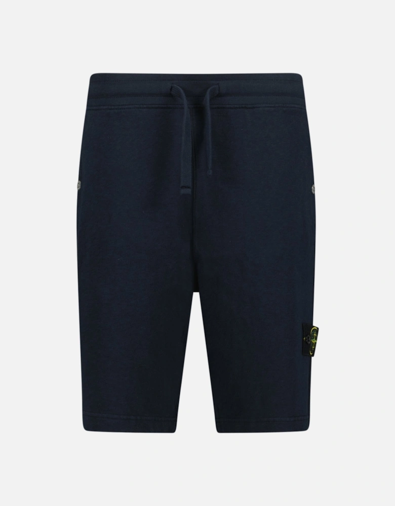 Badge Bermuda Sweat Shorts Navy