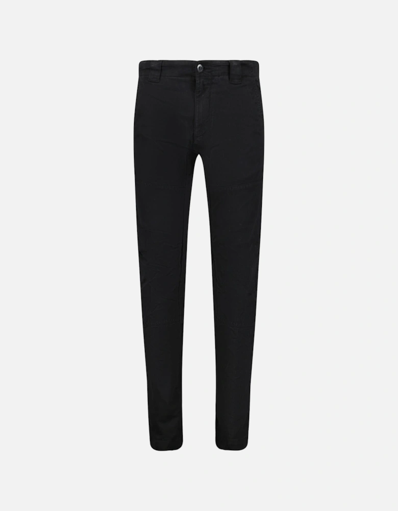 Stretch Sateen Pants Black