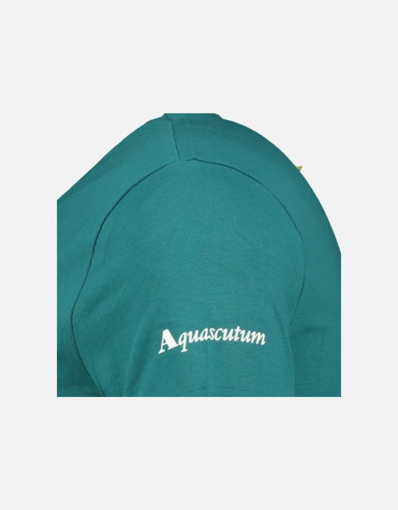 Check Logo Pocket T-Shirt Teal