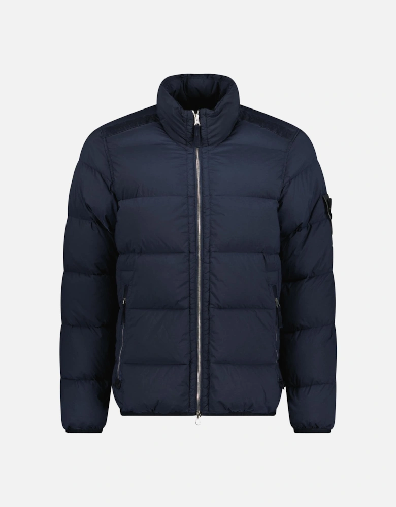 Puffer Jacket In Seamless Tunnel Nylon Navy