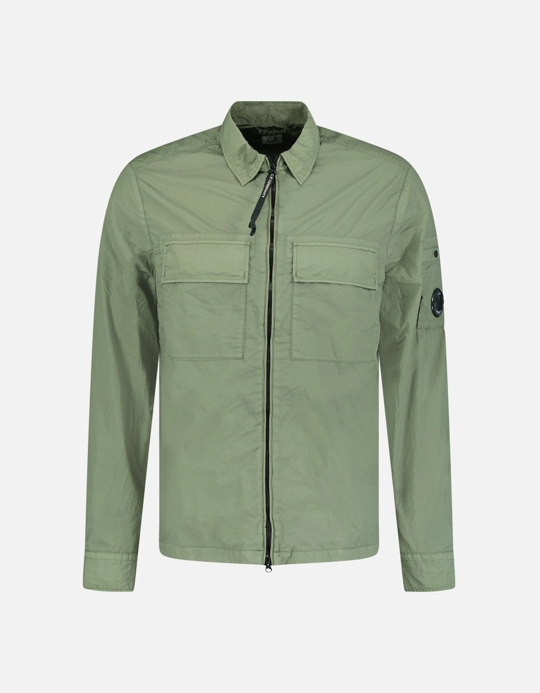 Taylon-L Lens Chrome Zip-Up Jacket Sage Green, 4 of 3