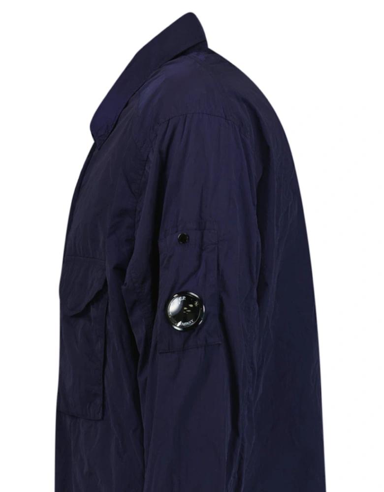 Lens Chrome Zip-Up Jacket Midnight Blue