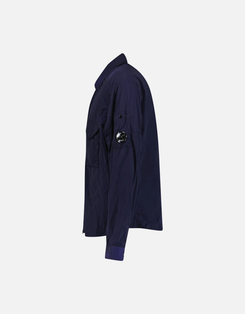 Lens Chrome Zip-Up Jacket Midnight Blue