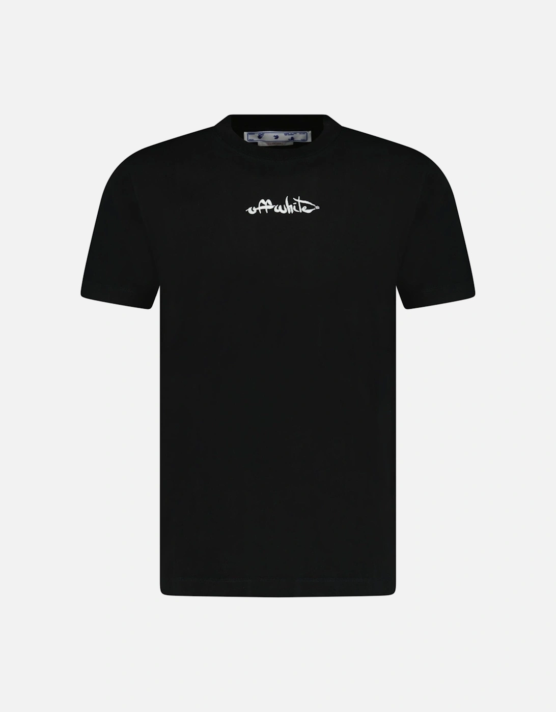 Script Logo Slim Fit Black T-Shirt, 3 of 2