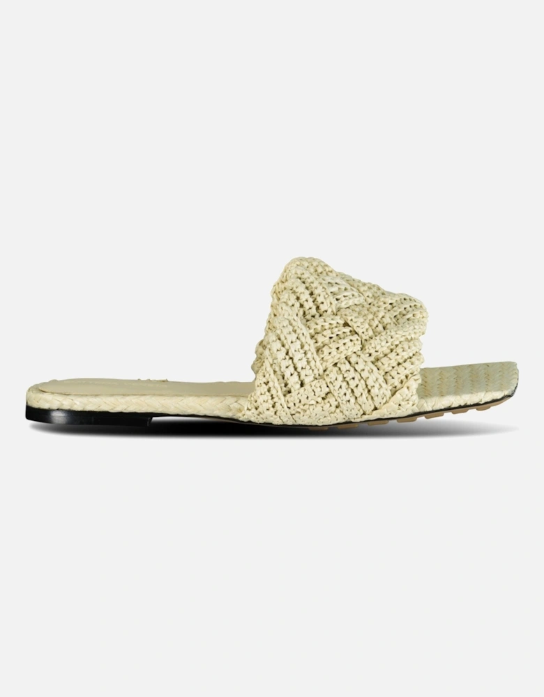 Lido Flat Sandals Beige