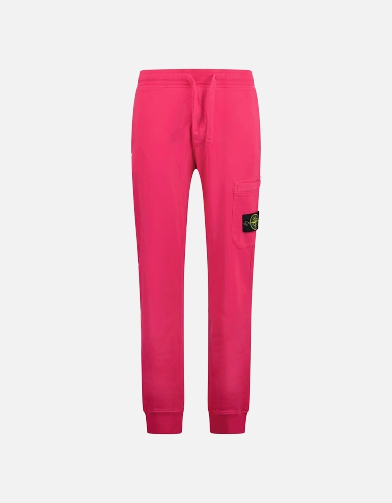 Badge Cotton Sweatpants Pink