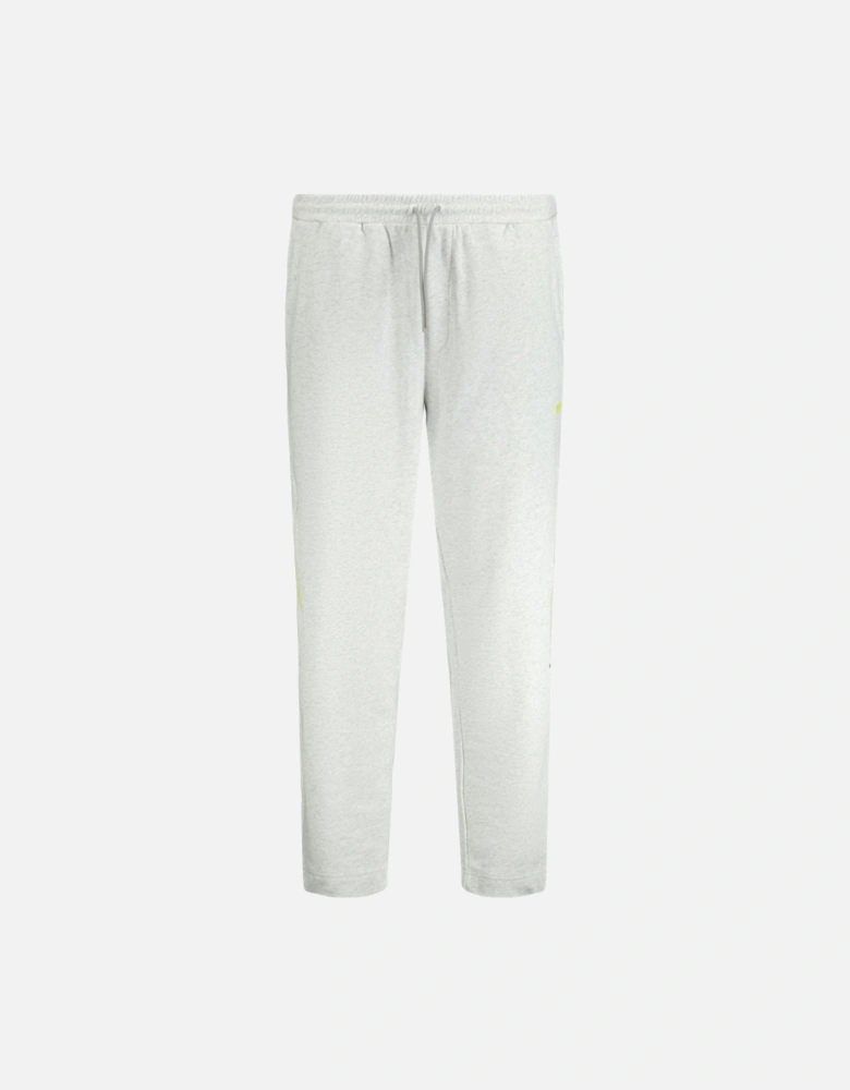 Yellow Logo Track Pants Grey