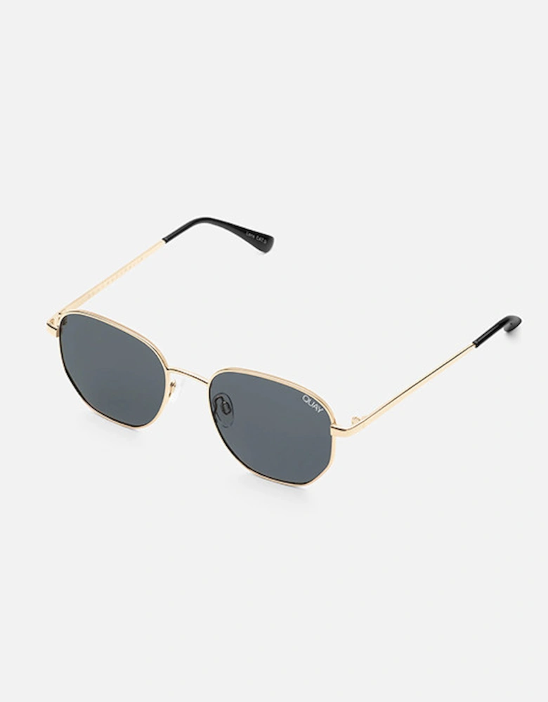 Big Time Gold Frame/Smoke Polarised Lens Sunglasses