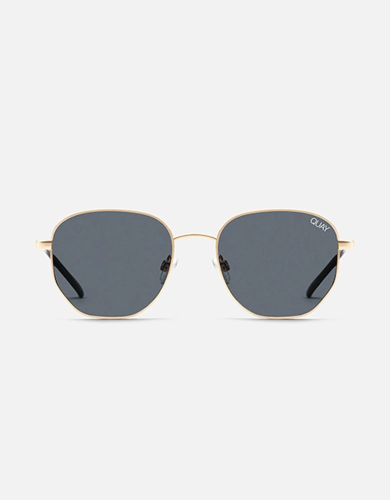 Big Time Gold Frame/Smoke Polarised Lens Sunglasses